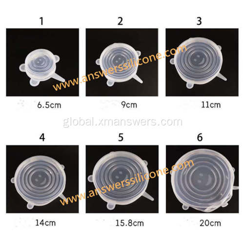 Colorful Silicone Cover  Reusable Universal Flexible Silicone Stretch Lids Factory